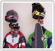 Deluxe Helmet Organizer and Multipurpose Accessory Hanger